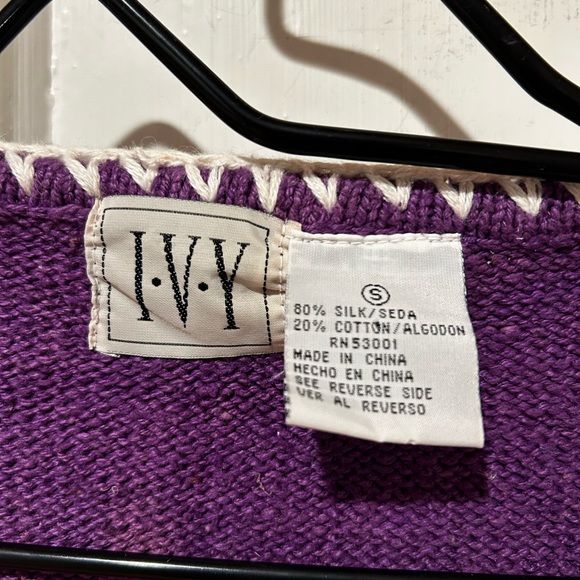 Vintage Ivy silk blend knit vest. - Picture 8 of 8